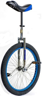 Nimbus II 24 inch blue unicycle