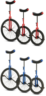 Torker Unicycle Unistar CX Colors: blue or red